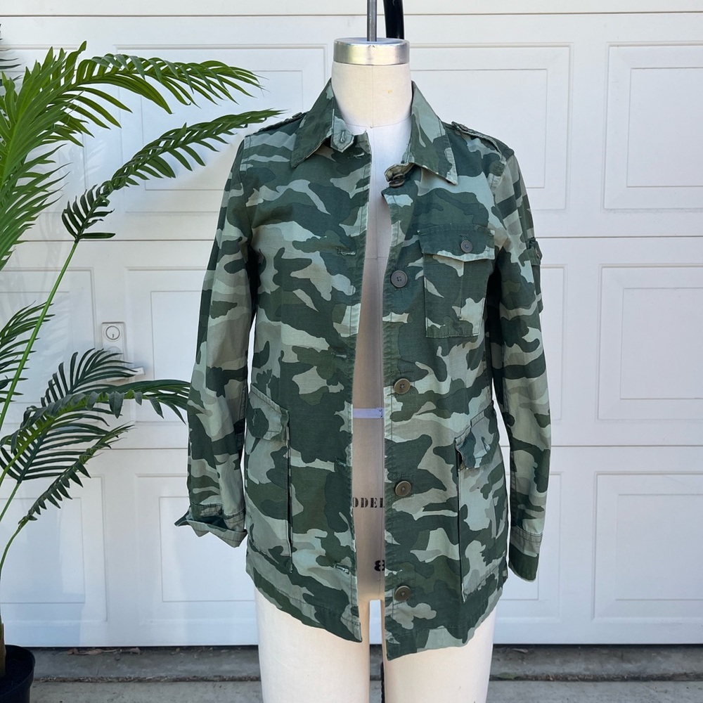 J.Crew Camo boyfriend jacket